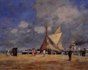 尤金 布丹 : Deauville, on the Jetty